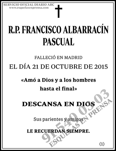 Francisco Albarracín Pascual